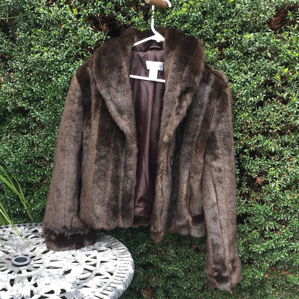 Faux fur coat